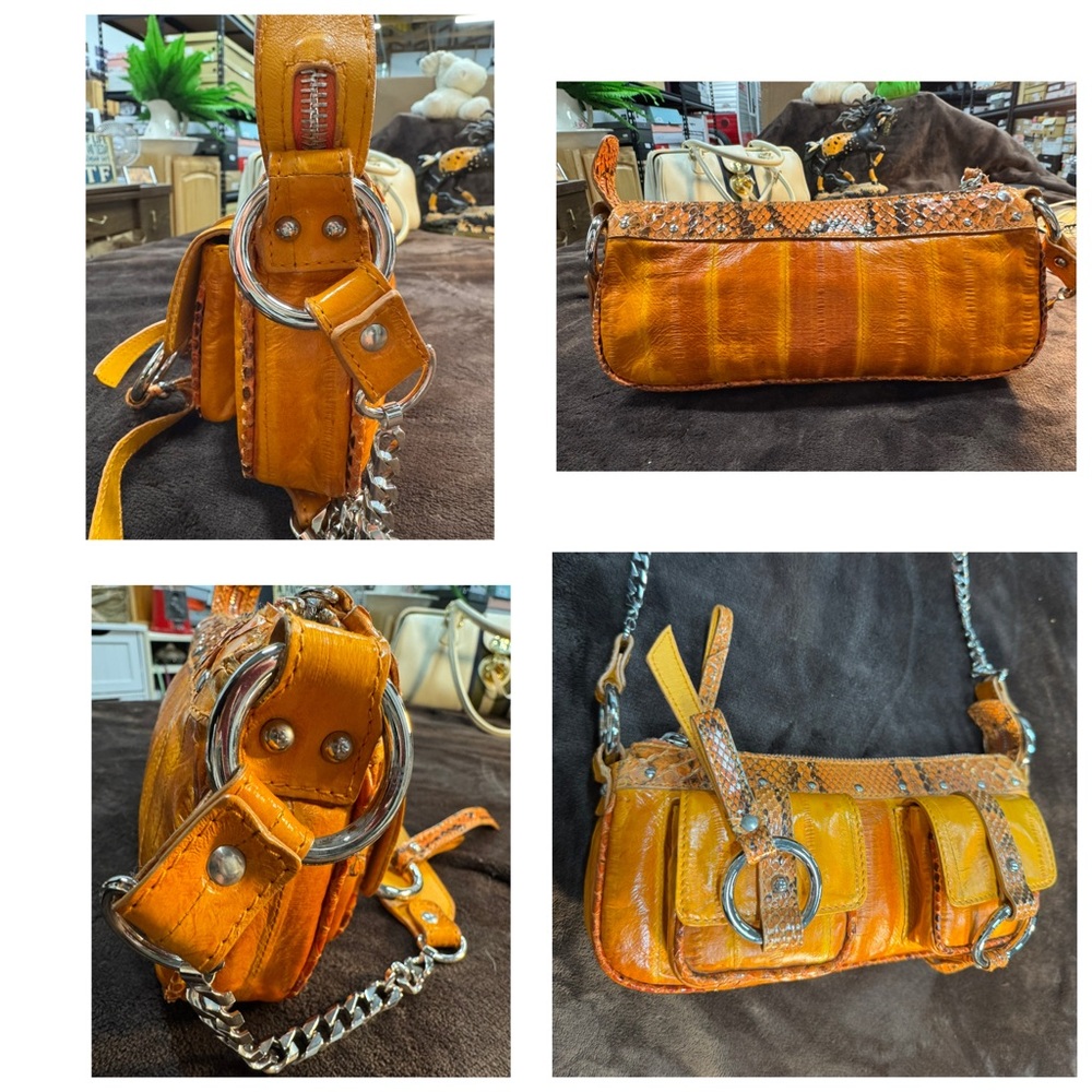 Authentic Dolce and Gabbana Python/Eel/Leather cr… - image 7